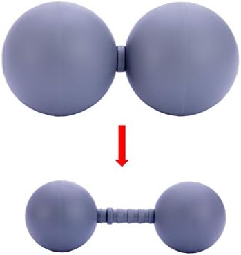 Adjustable Peanut Massage Ball Roller, Double Lacrosse Ball Acupoint Myofascial Release Muscle Knot Relaxer Mobility Trigger Point for Physical Therapy Self Deep Tissue Manual Massager Equipment Tool by AllPlay