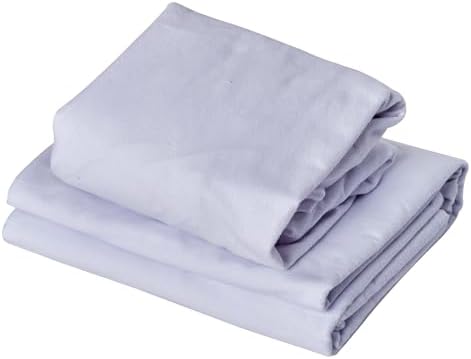 Master Massage Cotton Flannel Sheets Set (3 Piece Set) Massage Table Cover Set, Beauty Salon SPA Bed Replacement Cover, Includes Table Cover, Face Cushion Cover, Table Sheet, Pure White - Image 2