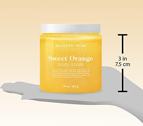 Majestic Pure Sweet Orange Body Scrub, Exfoliating Polish, 10 Oz - Image 6