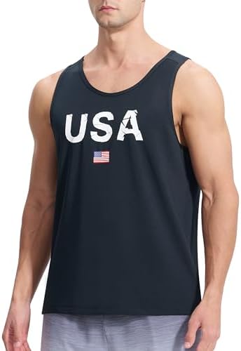 EZRUN Men's Quick Dry Workout Tank Top UPF 50+ Sweat-Wicking Gym Shirt - Image 2