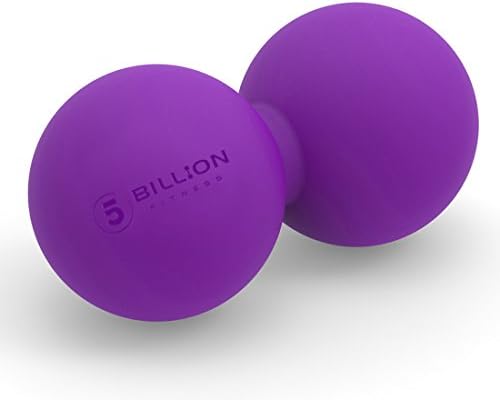 5BILLION FITNESS Peanut Massage Ball,Double Lacrosse Ball and Mobility Massage Ball for Physical Therapy - Deep Tissue Massage Tool for Myofascial Release, Muscle Relaxer, Acupoint Massage (Purple) by 5BILLIONFITNESS