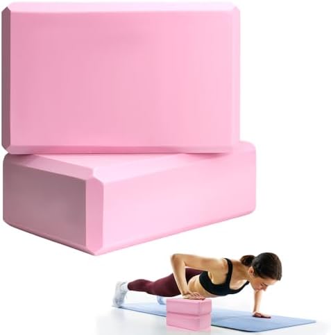 Septo 2 Pcs Yoga Blocks, 9x6x3 Inch Foam Blocks for Pilates by Septo