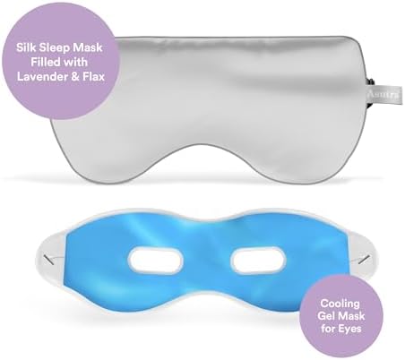 ASUTRA Silk Eye Pillow for Sleep, Silver - Filled w/Lavender (One Size) - Image 7