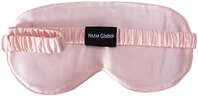 Mulberry Natural Silk Sleep Mask for Women & Men with Elastic Strap, Super Soft Sleeping Eye Mask, Size M, (Pink) - Image 2