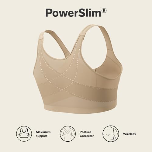 Leonisa Multi-Functional – Posture Corrector Bra Wireless Front Closure Bra for Women Full Coverage - Image 4