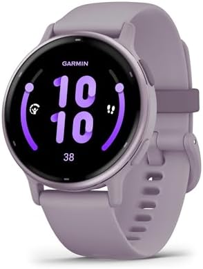 Garmin vívoactive 5, Health and Fitness GPS Smartwatch, AMOLED Display, Up to 11 Days of Battery (Renewed) (Orchid) by Amazon+Renewed