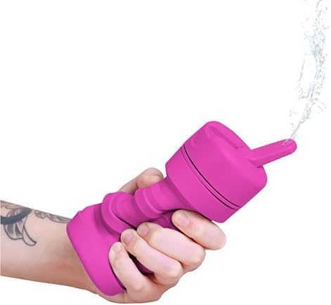 TUSHY Travel Bidet, Collapsible and Expandable Peri Bottle, Fuchsia Friday by TUSHY