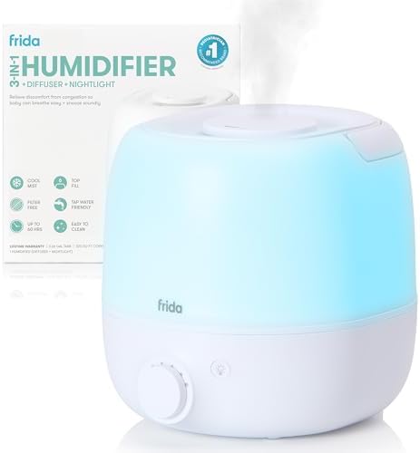Frida Baby 3-in-1 Cool Mist Humidifier for Large Rooms & Bedroom, Diffuser by Unknown