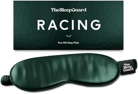 TheSleepGuard Pure Silk Sleep Mask [100% 6A Mulberry Silk, 22 Momme] Light Blocking Travel Essentials. Eye Masks for Sleeping. Black Oeko-Tex Blindfold. Eye Covers for Men & Women by TheSleepGuard