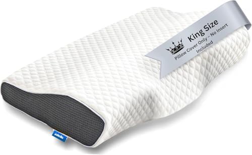 Derila Pillowcase Cover for King Neck Pillow, Cover 23.6 x 13.4 x 4.3 in by Derila%7CMemoryFoamPillow
