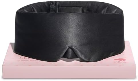 LitBear Silk Sleep Mask for Side Sleeper, Eye Mask Sleeping for Women Men by LitBear