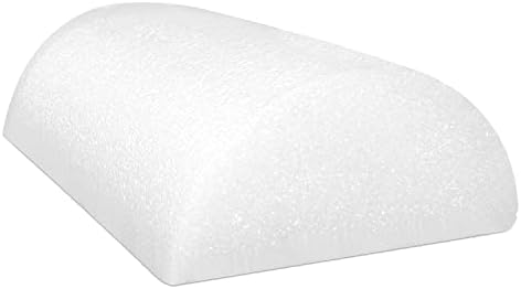 Cando-30-2341 Full-Skin PE Foam Roller For Muscle Restoration, Massage Therapy, Sport Recovery, And Physical Therapy. White, 6" x 12", Half-Round by CanDo