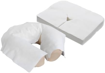 EarthLite Flat Disposable Face Cradle and Headrest Covers – Medical-Grade, Ultra Soft, Luxurious, Non-Sticking Massage Headrest Covers for Massage Tables & Massage Chairs by EARTHLITE
