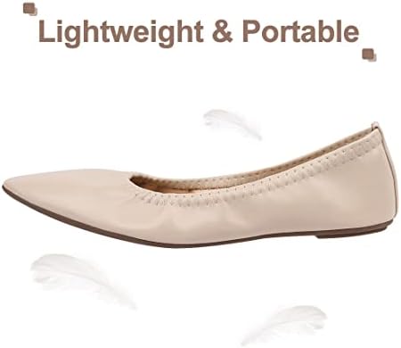 Women's Ballet Flat Slip On Flats - Classic Casual Dress Shoes, Foldable Portable Travel Ballet Walking Shoes - Image 3