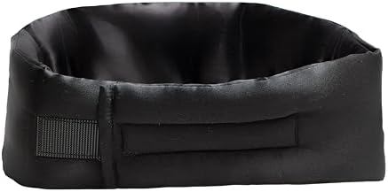 Better zzZ 100% Pure Mulberry Silk Sleep Mask for Women & Men – Adjustable Velcro Strap, Total Blackout, No Pressure Eye Mask for Deep Sleep & Travel Pouch Included - (Black) - Image 3