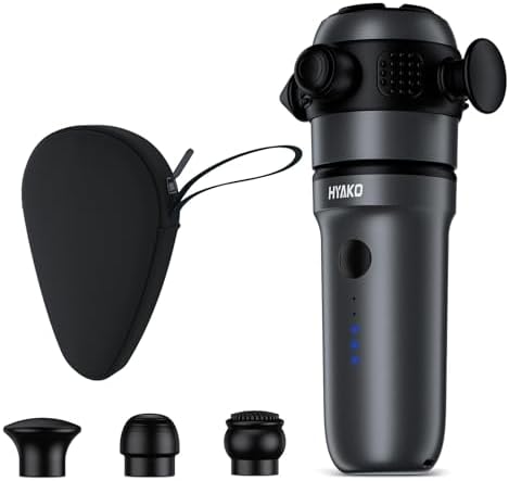 HYAKO R1 Mini Therapy Massager - Travel Deep Tissue Vibration Massage Gun by HYAKO