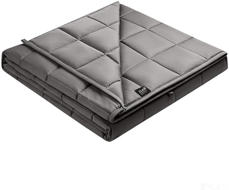 ZonLi Cooling Weighted Blanket for Hot Sleepers, Queen 48"x72" 15lbs, Grey by Zonli