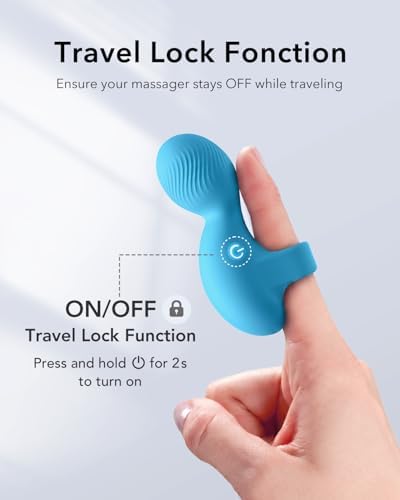 Multifunctional Finger Massager, Waterproof Rechargeable Mini Portable Body Massage Tool for Relaxation - Image 2
