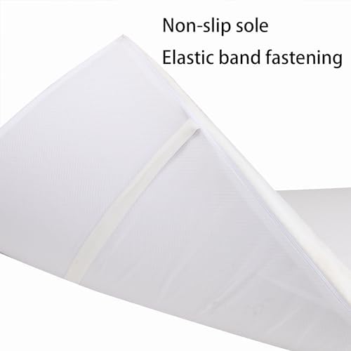 Lash Bed Foam Topper for Massage, 73x24x2 inch White Memory Foam, Removable Cover, Non-Slip Elastic Bands - Image 3