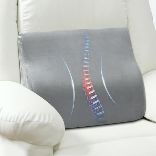 Lumbar Support Pillow for Recliner, Ergonomic Back Support Pillow by AHUAWA