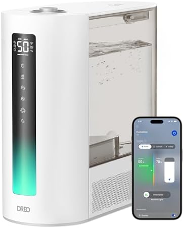 DREO 6L Smart Humidifiers for Bedroom, Warm & Cool Mist for Large Room by DREO
