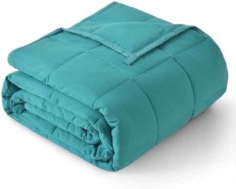 Topblan Cooling Weighted Blanket for Adults, 15 lbs 60 x 80 Queen Size Bed by Topblan