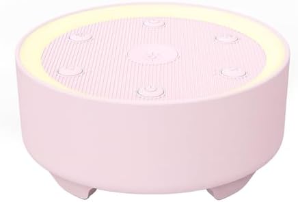Kipcush White Noise Machine for Sleeping – High-Fidelity Non-Looping Sounds, Dimmable Night Light, USB Powered, Sleep Sound Machine for Baby, Kids & Adults (K8-T Light Nude, Standard) by Kipcush%C2%AE