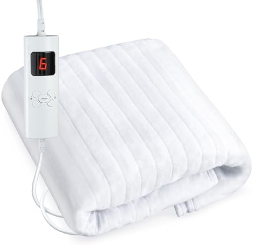 Massage Table Pads Warmer Six Heat Settings Electric Heating Pad (72.8" x 30"), Digital Heat Control Pad, Heated Mattress Pad w/Overheat Protection for Massage Bed & Spa,White Bed Warmer¡­ by Yoshiko