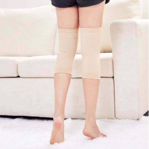 JUMISEE (One Pair Cotton Knee Sleeves for Knee Support, Circulation Improvement & Pain Relief Compression Knee Brace - Image 3