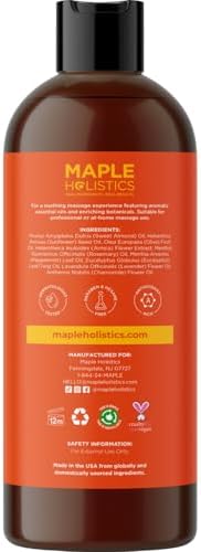 Arnica Massage Oil for Muscle Relaxing - Comforting Sore Muscle Massage Oil for Full Body Relief with Soothing Chamomile Lavender Peppermint & Rosemary Essential Oils - Vegan & Non GMO (16 Fl Oz) - Image 5
