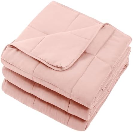 Weighted Blanket for Adults 25lbs, 88"x104", Cal King Cooling Heavy Throw Blanket for 220-280lbs, Microfiber Soft Big Blankets Weighted Comforter, Pink - Image 7