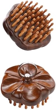 Wooden Scalp Massager for Hair Growth Support, Bamboo Scalp Massager Brush for Head Relaxation, Scalp Stimulation & Hair Oil Distribution, Natural Wooden Massager for Face and Body Care by Unknown