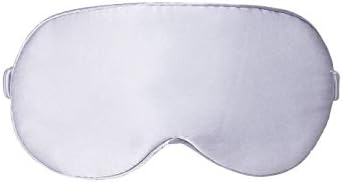 Mulberry Natural Silk Sleep Mask for Women & Men with Elastic Strap, Super Soft Sleeping Eye Mask, Size M, (Gray) by NMMGlobal
