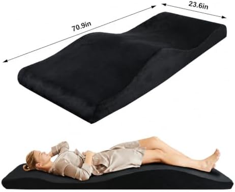 Lash Bed Foam Topper, Massage Table High-Density Foam Mattress, Ergonomic Curved Lash Bed Topper Cushion for Beauty Salon - Image 2