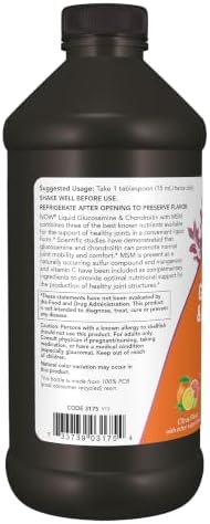 NOW Supplements, Glucosamine & Chondroitin with MSM, Liquid, 16 fl. oz - Image 3