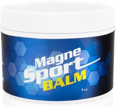 MagneSport Topical Magnesium Balm for Athletic Recovery - 8oz Jar by MG12ThePowerofMagnesium