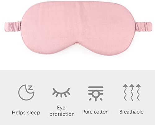 HBHLFZ Sleep Mask 2 Pack - Bamboo Viscose Fiber Sleeping Eye Mask - with Elastic Band/Headband - Comfort Sleeping Shade - for Nighttime Sleeping, Traveling & Napping（Pink） - Image 5