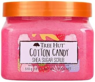 Tree Hut Body Scrub for Women, Cotton Candy, 18 Oz by TreeHut