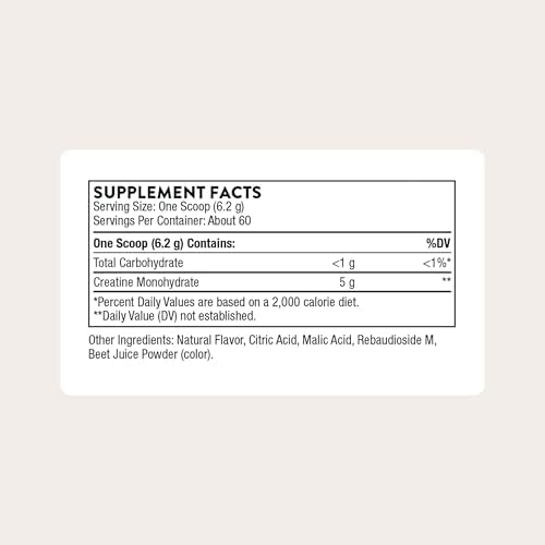 THORNE Creatine, Micronized Creatine Monohydrate Powder, 60 Servings - Image 2
