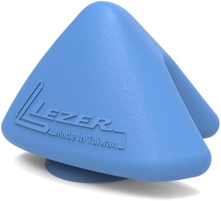 LEZER Large Trigger Massage Point, Manual Massage Ball, Muscle Knot Release Tool, Deep Tissue Relief, Hip Flexor Iliacus Back Psoas Hand Foot Myofascial Physical Therapy, 3.5 inｘ3 in, Blue by LEZER