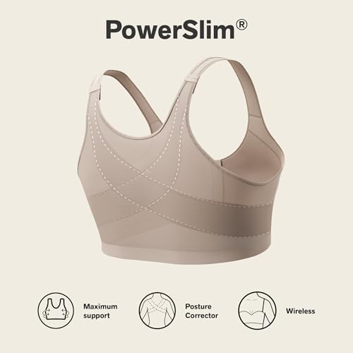 Leonisa Multi-Functional – Posture Corrector Bra Wireless Front Closure Bra for Women Full Coverage - Image 4