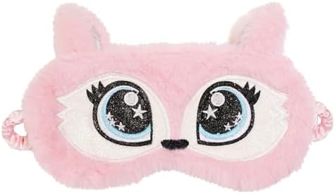 PERFECTSIGHT Sleep Eye Masks, Cute Plush Sleep Eye Cover Lightweight Adjustable Eyeshade Faux Fur Mask Cover for Women Men Sleep Travel Nap, Fox by PERFECTSIGHT