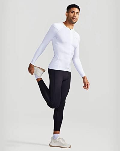 Tommie Copper Mens Long Sleeve Compression Shirt with Front Zipper – Full Back & Shoulder Support, Posture Corrector - Image 3