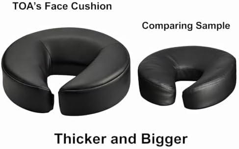 TOA Massage Universal Headrest Face Cushion Face Pillow for Massage Table - 3.5 Inch (Pack of 1) (Black) - Image 4