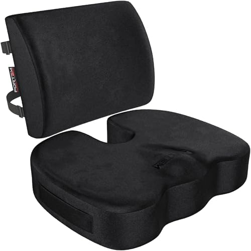 FORTEM Seat Cushion & Lumbar Support for Office Chair, Wheelchair, Car by FORTEM