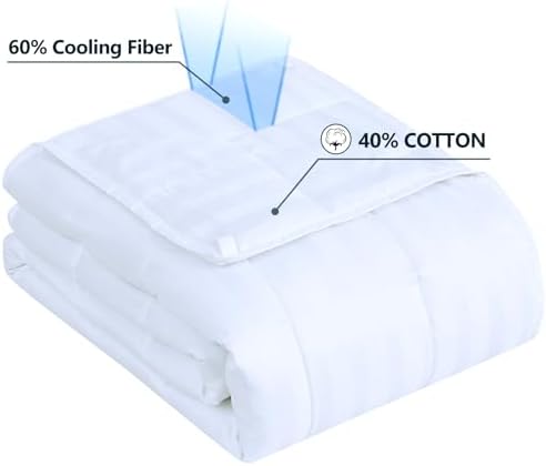 Weighted Blanket Kids (36"x48" 5lbs),Ultra Soft and Cozy Cooling Weighted Blanket Kids,Heavy Blanket with Machine Washable Soft Blanket, Ivory - Image 3