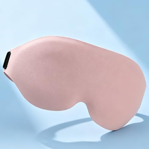 Travel Sleep Mask Soft Luxury for Women & Men, Zero Eye Pressure Blindfold, Ideal for Side Sleepers, Night Eye Cover for Home or Flight - Image 3
