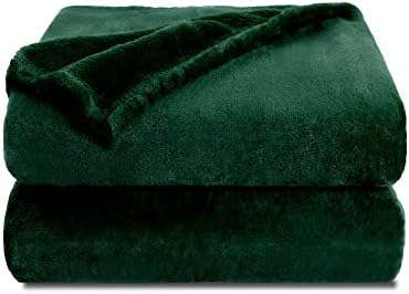 NANPIPER Fleece Blankets, Super Soft Flannel Fuzzy Blanket for Couch, Luxury Cozy Lightweight Microfiber Dog Blanket-Throw Size,Olive Green by NANPIPER