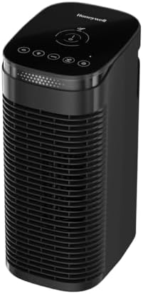 Honeywell InSight HEPA Air Purifier for Medium Rooms (100 sq ft). Allergen Reducer for Wildfire/Smoke, Pollen, Pet Dander & Dust. Air Quality Indicator and Auto Mode - Black, HPA080 by HoneywellPluggedIn