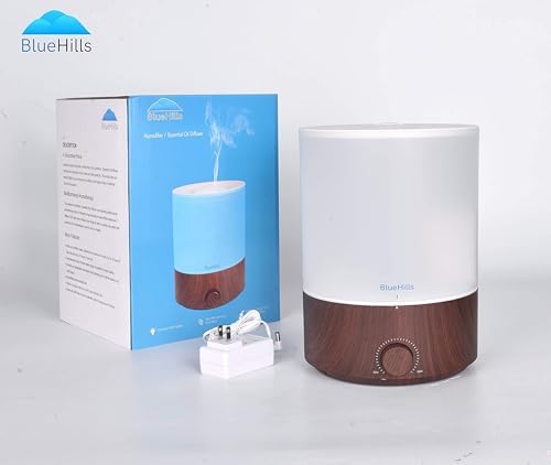 BlueHills 4000 ML Premium 4L XL Essential Oil Diffuser Humidifier Dark Wood - Image 5